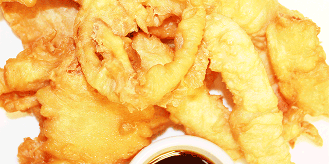 SHRIMP & VEGETABLES tempura